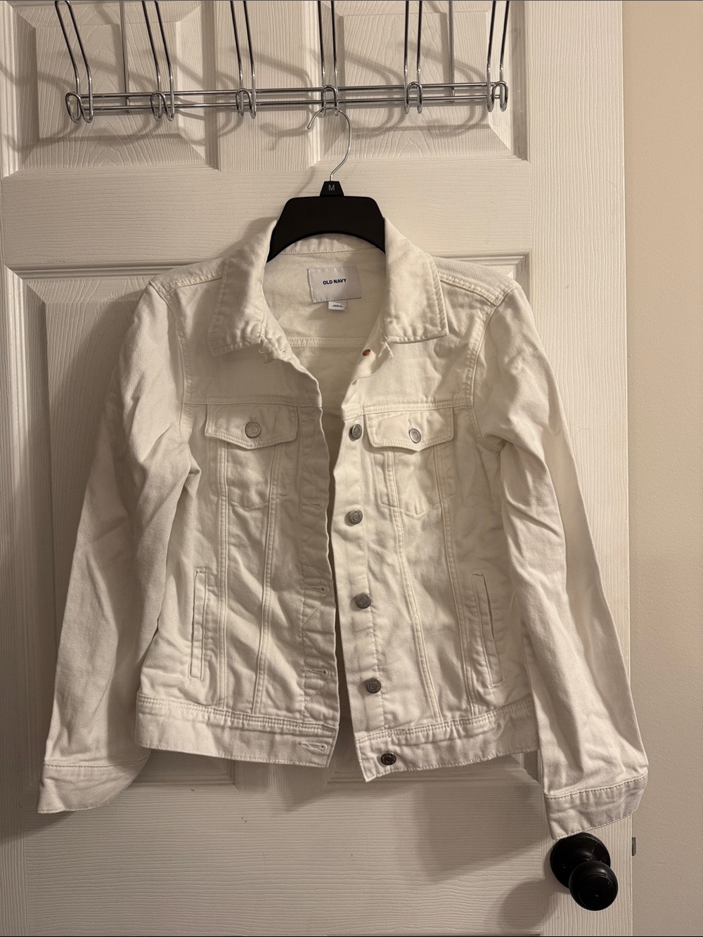 Old Navy White Denim Trucker Jacket